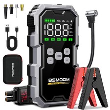 Jump Starter with Air Compressor, 7000A 26800mAh 150PSI Portable Car Battery ...