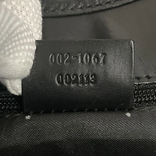 GUCCI Jackie Bolso de Hombro Bolso de Mano GG Lona Cuero Negro Usado Excelente+ - Imagen 16 de 18