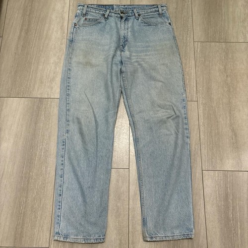 Jeans Levis 550 vintage años 90 para hombre lavado claro calce relajado cónico naranja pestaña 33x32 - Imagen 1 de 5