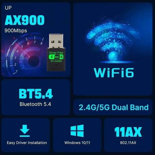 USB WiFi 6 Bluetooth 5.3 Adapter USB WiFi Network Wireless Wlan Receiver Dual - 第 8/11 張圖片
