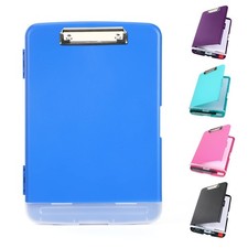 Clipboard with Storage, Large Capacity Nursing Clip Boards with Low Profile C...