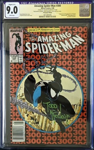 Amazing Spider-Man #300 CGC 9.0 NM- 1ST Venom 1988 SS Todd McFarlane Newsstand