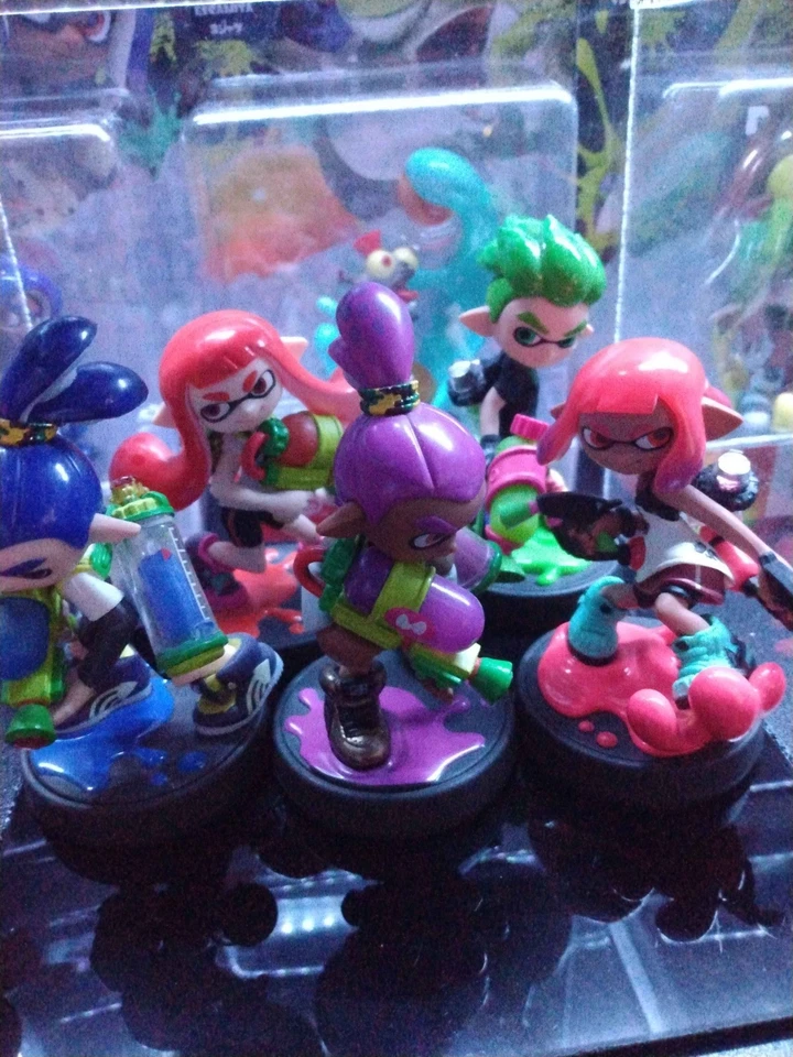 Nintendo Splatoon Amiibo Colección Lote Set de 21 Amiibos con Estuche + Smash Inkling Foto 4 de 4