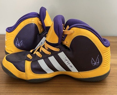 Snoop Dogg Adidas adiPure Schuhe Sneaker LA Lakers Farben Herren US 9,5 - Bild 7 von 8