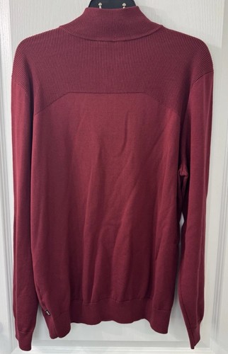 Hugo Boss SIZE XL Sweater Pullover DARK RED Virgin Wool Blend NWT - Picture 12 of 15