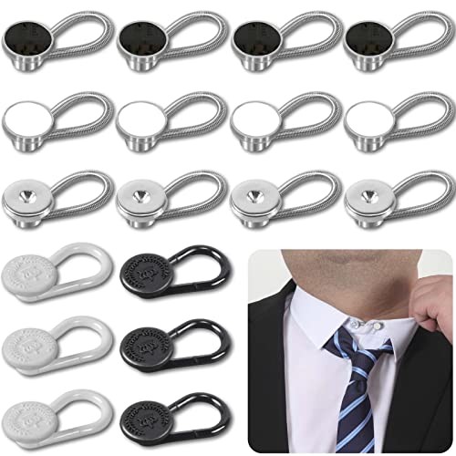 18Pcs Shirt Collar Button Extender: Neck Button Extender for Mens Dress Shirt - Bild 1 von 6