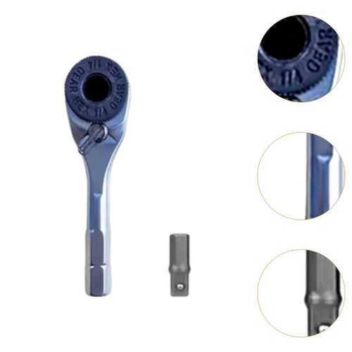 Hex Ratchet Wrench Screwdriver Kit Ergonomic Grip Multifunctional Portable Quick - Picture 3 of 7