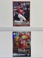 2021 Topps Pro Debut Austin Hendrick #PD-161 (RC) + 2021 Platinum Meteoric Reds