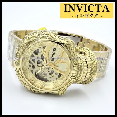 インビクタ 腕時計 自動巻き スカル ゴールド ARTIST 42773 Invicta Watch Automatic Skull Gold Artist 42773 | eBay