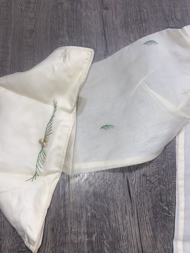 vintage 1940s 50s souvenir shirt WESTERN silk rayon M embroidered ASIAN wwii - Picture 5 of 11