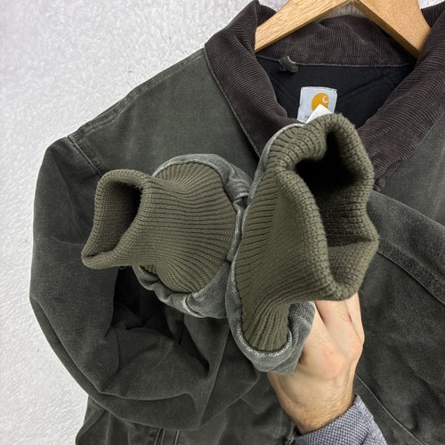 Carhartt Santa Fe Jacket Quilt Lined Mens 2XLT Tall J14 MOS Moss Green EUC - Picture 10 of 17