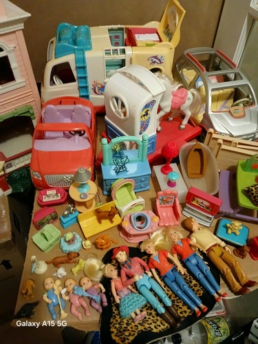 Fisher Price liebevolle Familienmenschen, Möbel, Haustiere Konvolut 55 Artikel. Not House - Bild 2 von 3