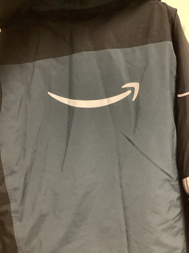 Amazon Mitarbeiter Fahrer schwerer Parka Mantel M Kapuze Winter Luly Yang reflektierend - Bild 19 von 21