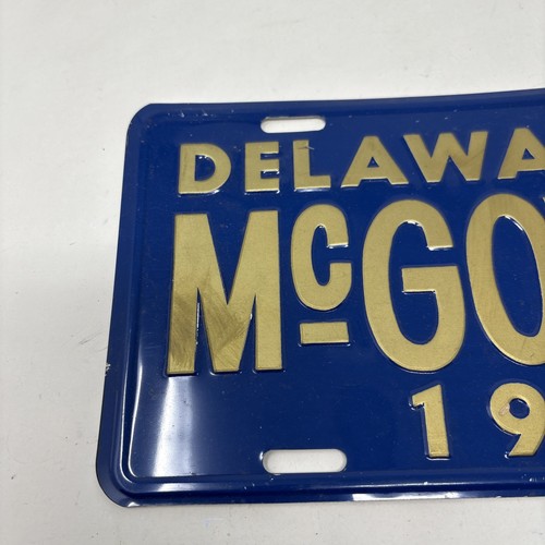 1972 Delaware For McGovern Booster License Plate - Picture 2 of 4