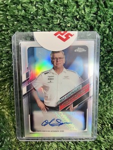 2021 Topps Chrome Formula 1 Auto 04/90 Otmar Szafnauer signed