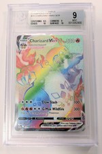Pokémon TCG Charizard VMAX Champions Path Holo Card Secret Rare BGS 9 PSA