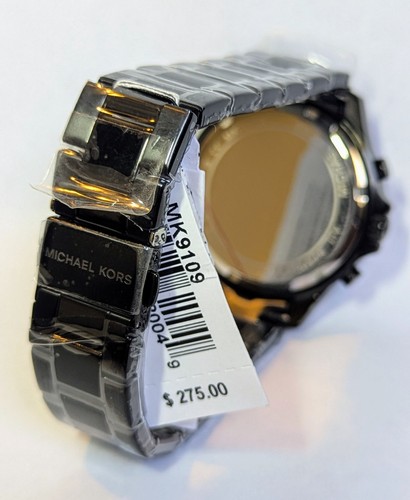 Michael Kors Black Metal Bracelet Watch - Picture 8 of 10