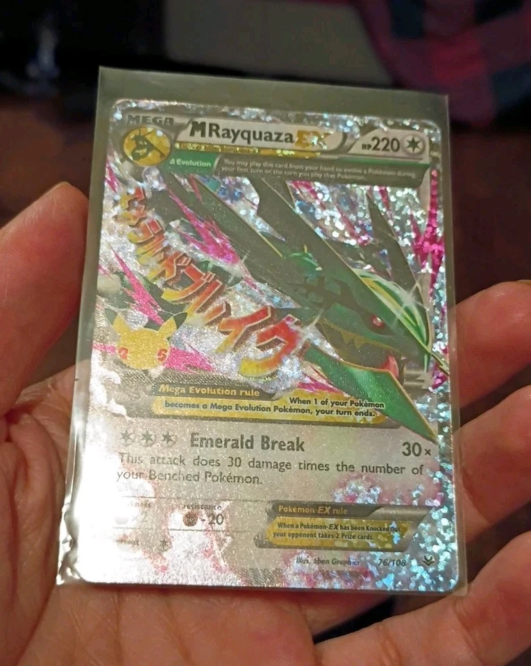 Pokémon M Rayquaza EX Celebrations Classic Collection Holo Ultra Card 76/108 - Image 3 of 3