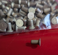 1/8" 1/4" SOLID ALUMINIUM COUNTERSUNK HEAD RIVETS - 100 PACK, MS20426AD4-4