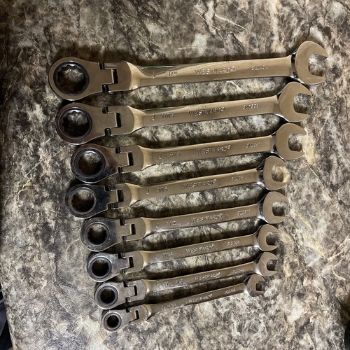 GW GEARWRENCH 90T SAE FLEX HEAD RATCHETING GEAR WRENCH 8 PIECE SET - 86795