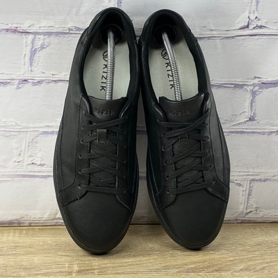 Kizik Vegas Black Leather Hands Free Sneakers Men display picture 3