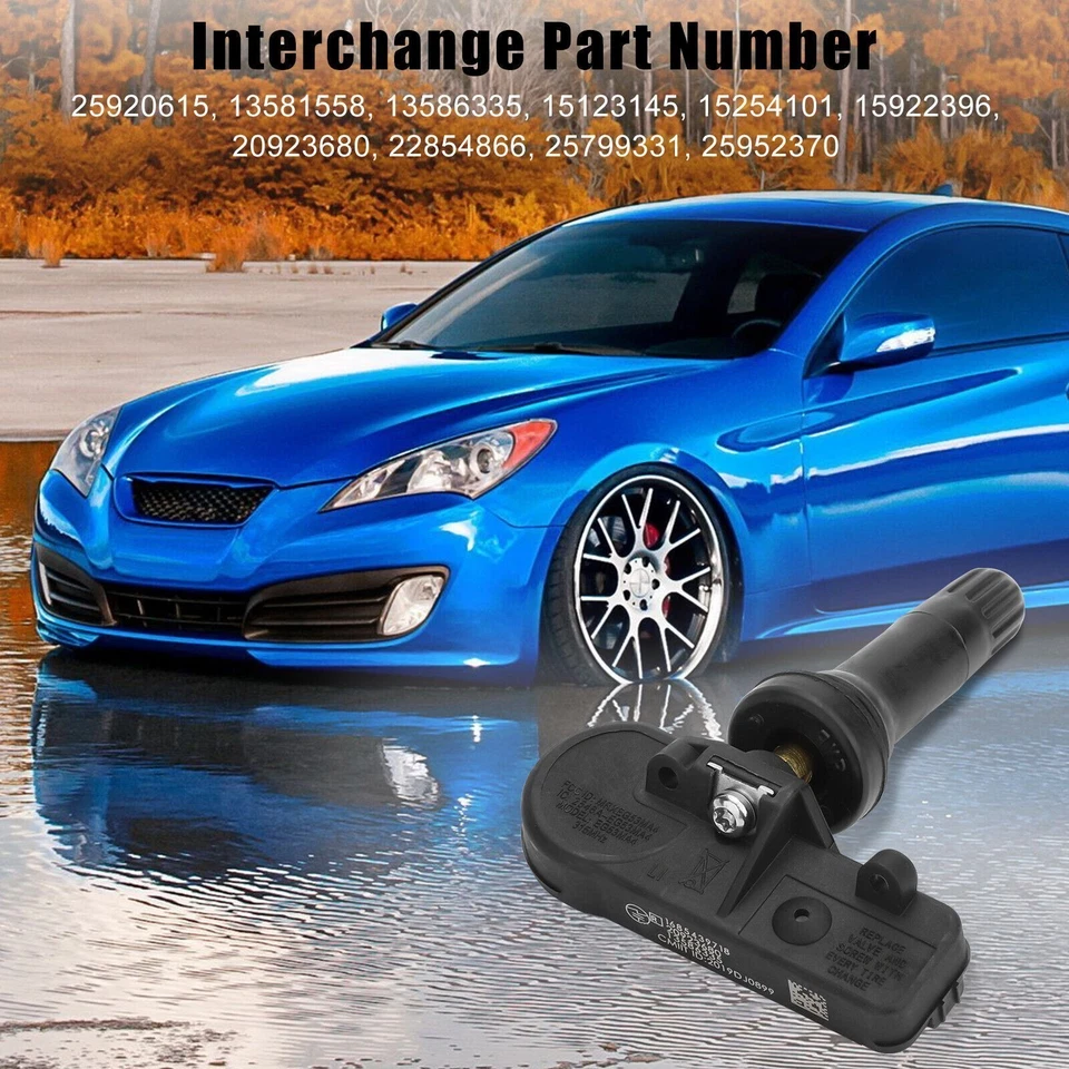 4X TPMS Tire Pressure Monitoring Sensors for Chevy GMC 20923680 /Upgraded - Изображение 4 из 4