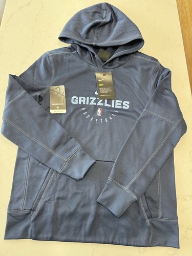 Nike DriFit Hoodie Grizzlies Basketball New With Tags Blue Youth Medium M