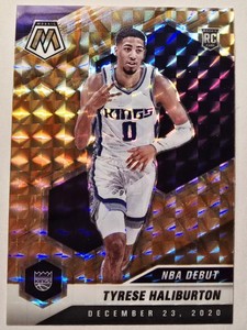 Tyrese Haliburton Rookie Orange Reactive Prizm NBA Debut 2020-21 Mosaic #264 🟡