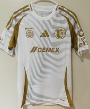 Adidas Tigres UANL Third Jersey White Gold 195 Men's Size Small IV6100