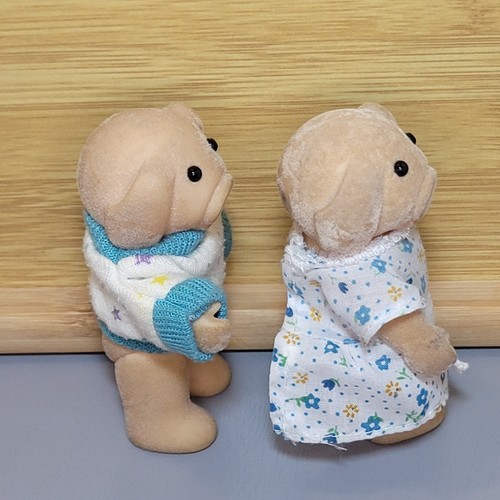 Sylvanian Barenwald Forest Families Maiale Grunt Family anni 80 vintage - Foto 6 di 16