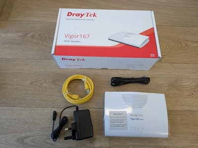 DrayTek Vigor167 VDSL Modem G Fast Brand New