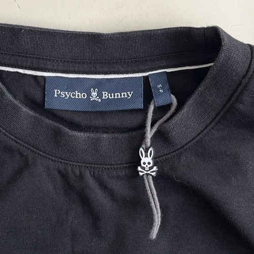 Psycho Bunny Tacoma Modal Crew Neck Sweatshirt Embroidered Black Pullover Mens S - Bild 3 von 7