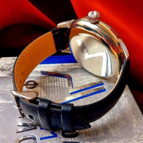 Vintage Swiss Watch Marriage Men`s Wrist Watch Black Dial Serviced - Picture 12 of 16