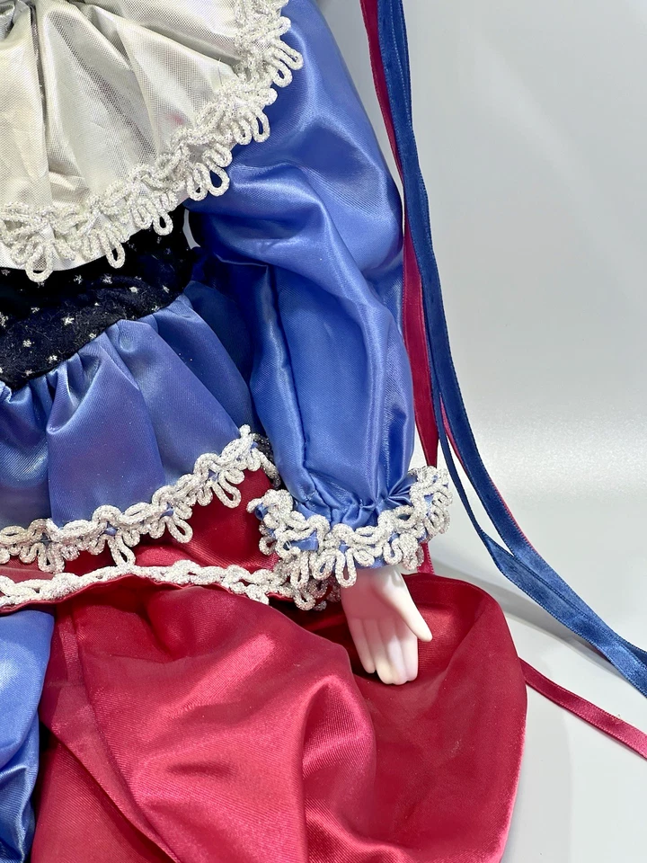 Винтажная фарфоровая кукла Dynasty коллекция Maurice Jester Clown 1983 редкая 23 дюйма - Изображение 4 из 4