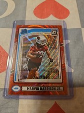 2024 Panini Donruss Rated Rookie Optic Red Wave Prizm #393 Marvin Harrison Jr RC