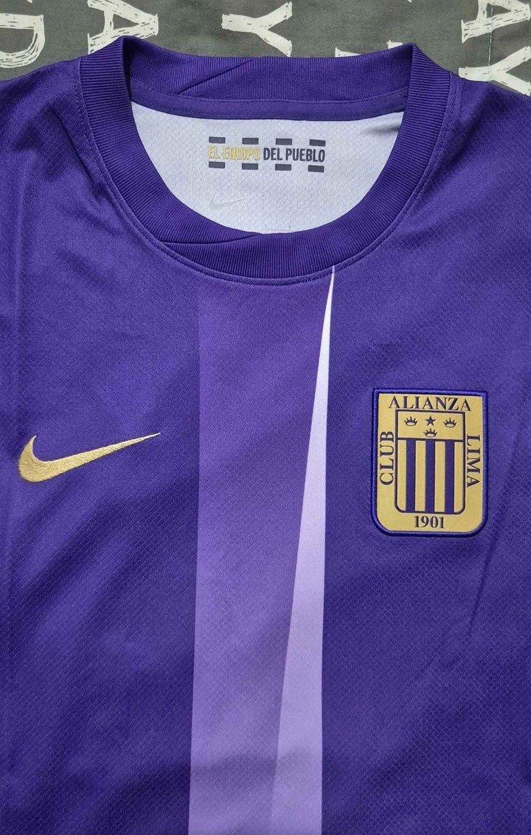 Jersey Camiseta Alianza Lima Morada Soccer 2025 Nike Peru - Mens
