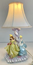 DIsney Princess Lamp Vintage Hampton Bay Lamp Disney Store With Shade WORKS