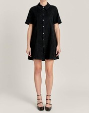 English Factory Washed Denim Mini Dress Size M