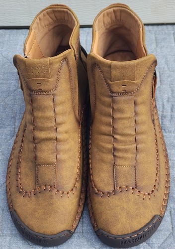NWOB Men's Salkin Barefoot Shoes Boots in Brown Vegan Leather; Size 9.5 - Picture 5 of 9