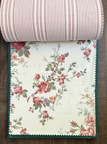 RALPH LAUREN Stoffmusterbuch Shelter Island 18 x 13 Blumen Vögel Streifen - Bild 7 von 8