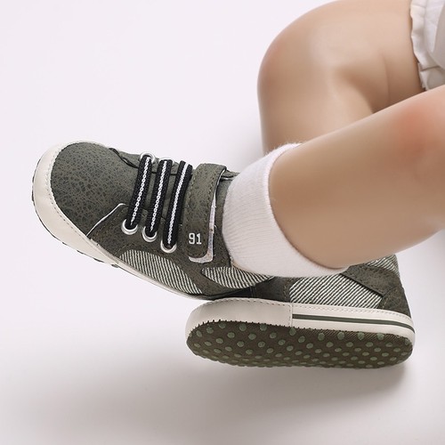 Klassische Baby Junge Mädchen Krippe Schuhe Säugling Turnschuhe Freizeitschuhe Neugeborenes Baby Schuhe - Bild 10 von 27