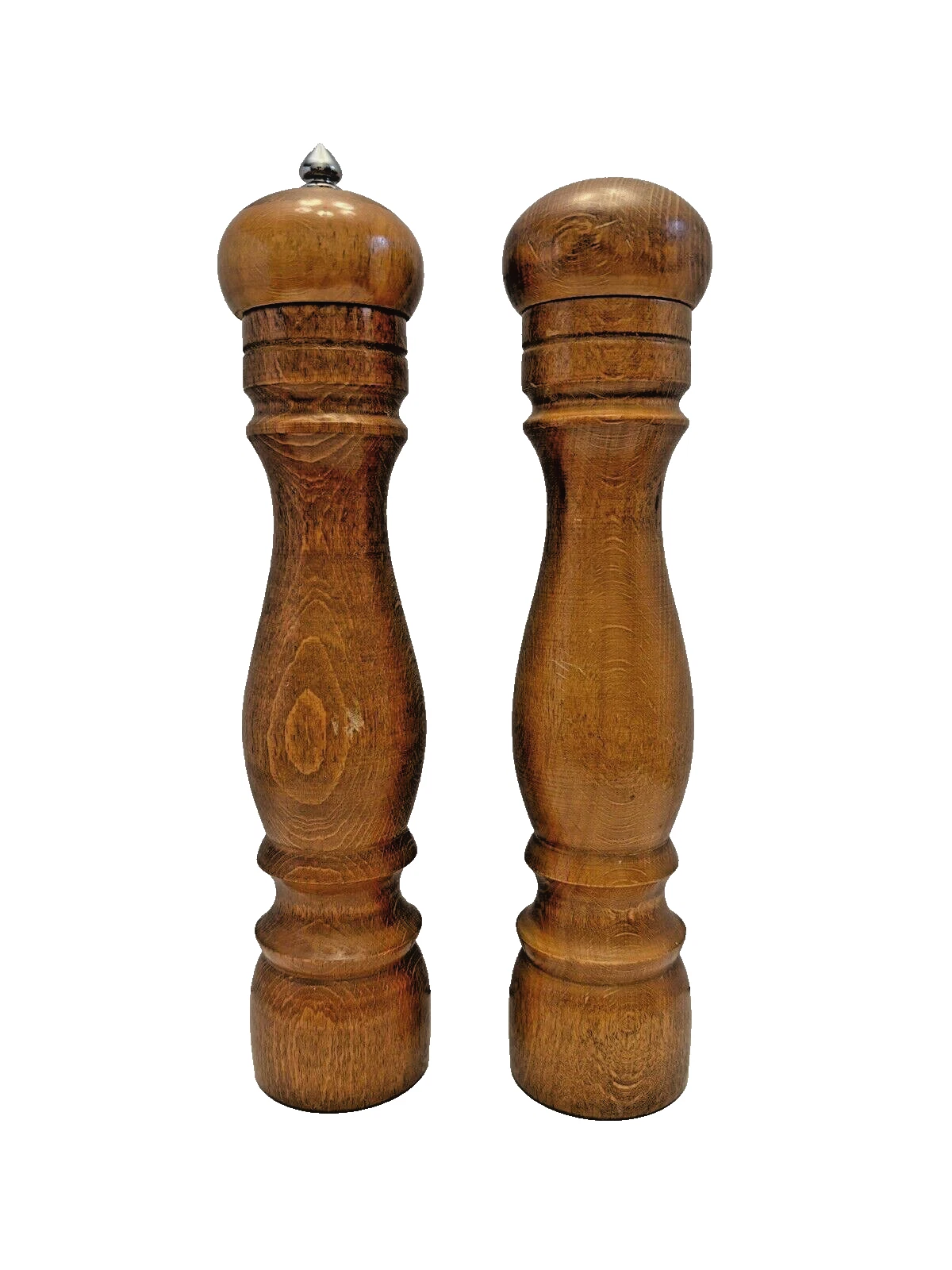 Salt Pepper Mill Najico Nakajima Woodenware Japan Natural Wooden 10 Inch Vtg