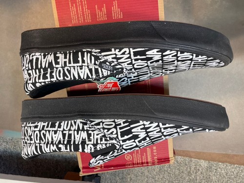 Spazzola slip on Vans Comfycush nera bianca taglia US 11,5 uomo nuova rara - Foto 4 di 7