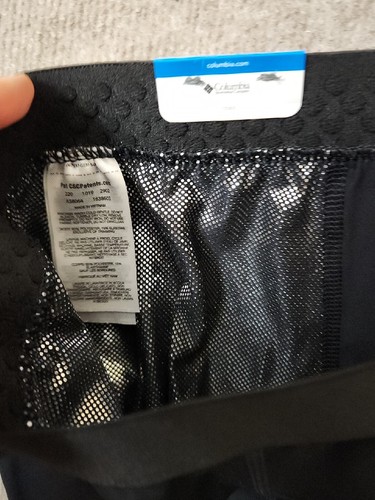 Columbia MIDWEIGHT STRETCH Pantalone Baselayer Uomo 2X Nero Omni Termico NUOVO - Foto 10 di 12