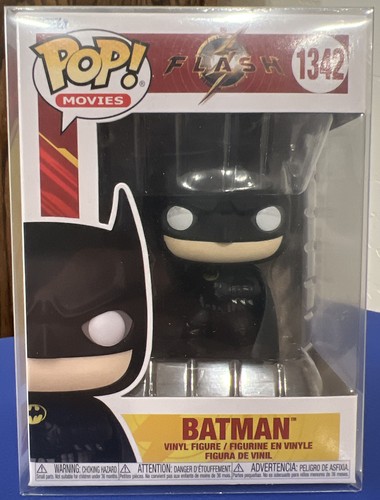 Funko Pop! Movies DC The Flash BATMAN MULTIVERSE #1342 WB 2023 Michael Keaton - Picture 8 of 8
