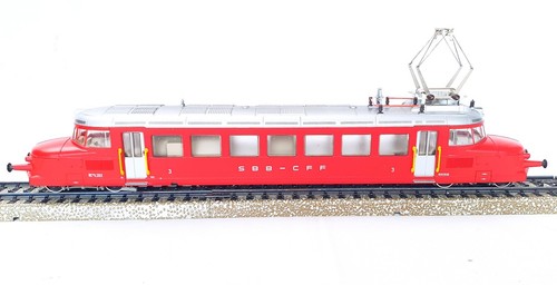 Marklin AC HO 1:87 Swiss SBB RBe 2/4 "RED ARROW" ELECTRIC MOTORCOACH MIB`85! - Picture 8 of 16