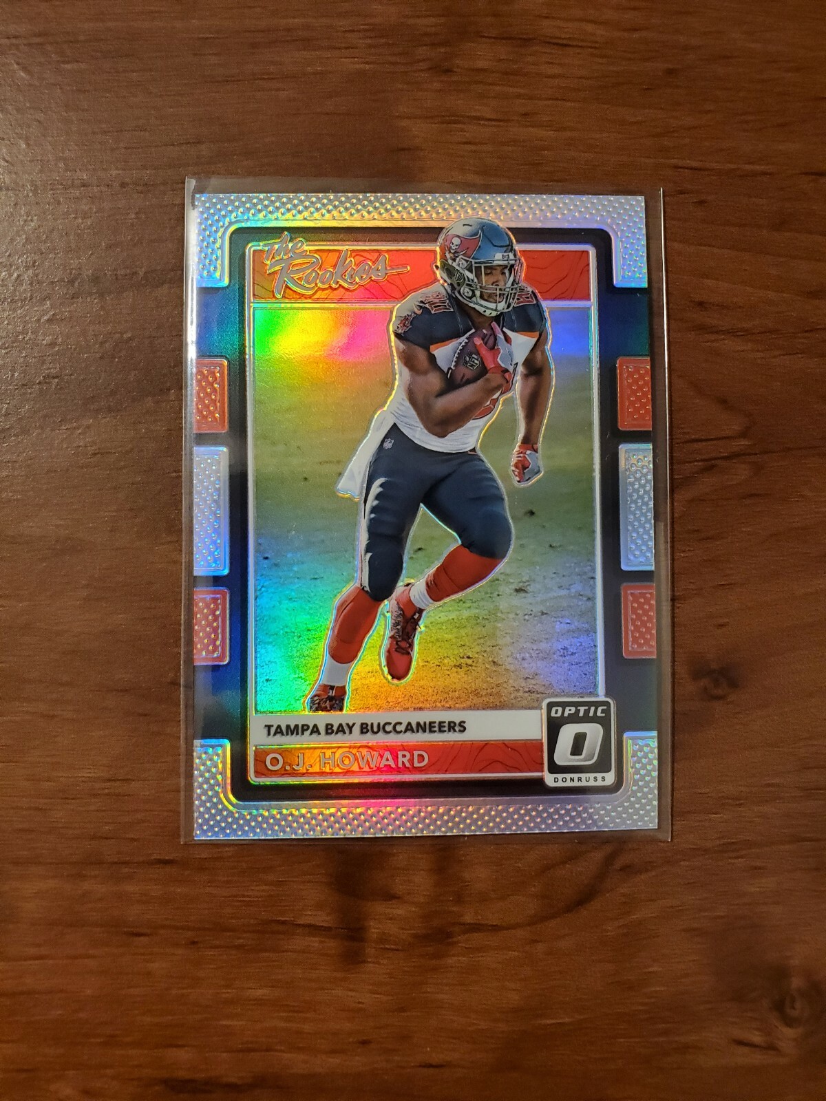 OJ Howard - 2017 Donruss Optic - The Rookies  #9 - Silver Holo Prizm RC - Bucs-