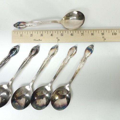 Lot Of 6 Rare WM Rogers I S Dinning Spoon - Picture 14 of 15