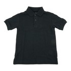 Nautica Little Boys' Uniform Short Sleeve Pique Polo, Large (7), Navy