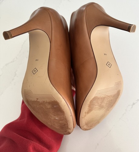 Halogen  Leather Ankle Booties Peep toe  Women’s Sz 9 - Picture 10 of 12